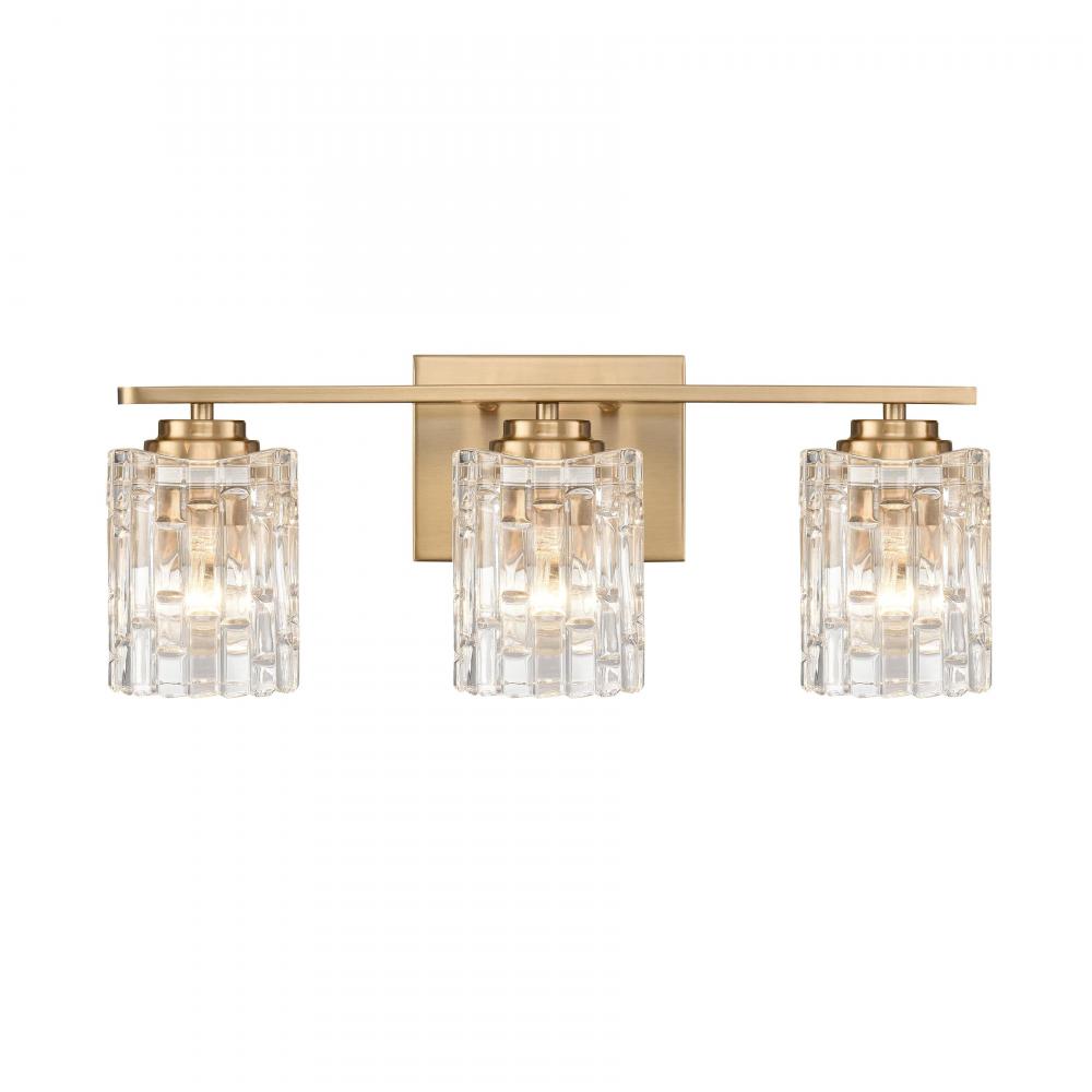 Cincinnati 19'' Wide 3-Light Vanity Light - Satin Brass