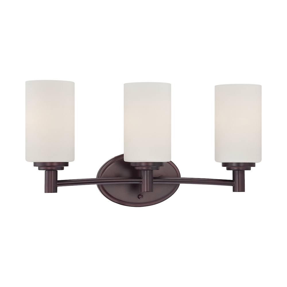 Thomas - Pittman 19'' Wide 3-Light Vanity Light - Sienna Bronze