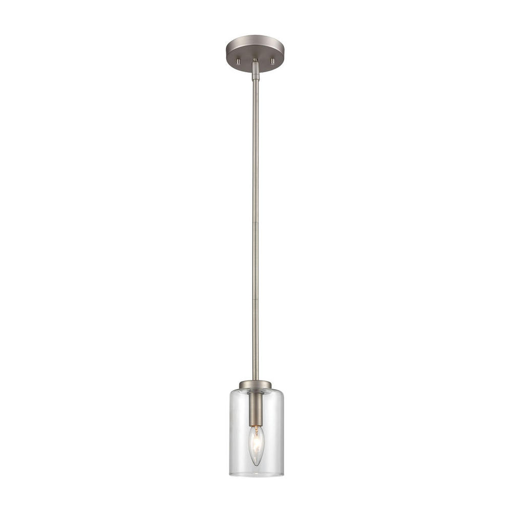 Thomas - West End 4.75'' Wide 1-Light Mini Pendant - Brushed Nickel