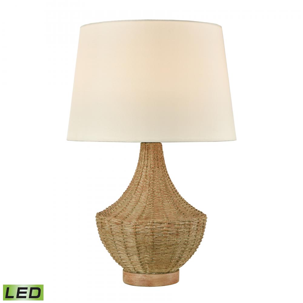 Rafiq 22'' High 1-Light Outdoor Table Lamp - Natural - Includes LED Bulb
