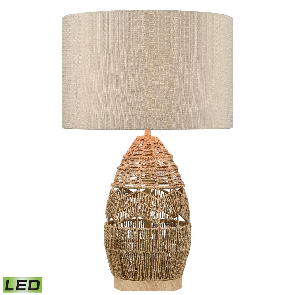 Husk 25'' High 1-Light Table Lamp - Natural - Includes LED Bulb