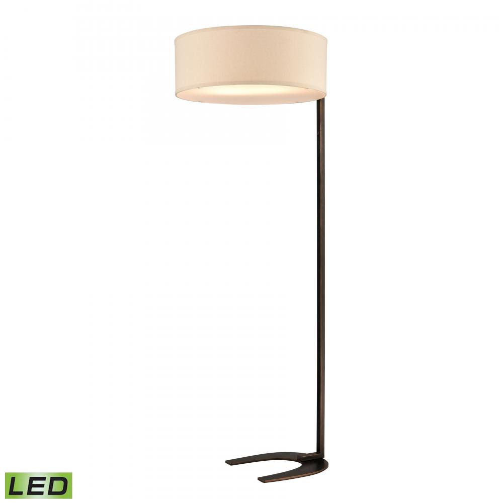 Pilot 65'' High 2-Light Floor Lamp - Bronze - Includes LED Bulbs