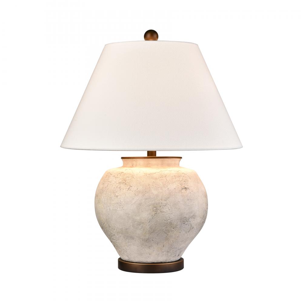 Erin 26'' High 1-Light Table Lamp - Aged White