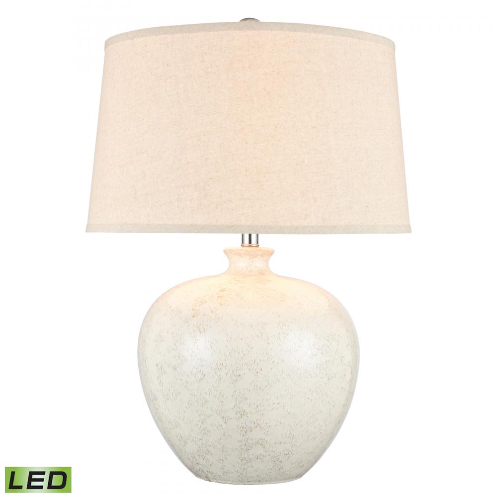 Zoe 28'' High 1-Light Table Lamp - White - Includes LED Bulb