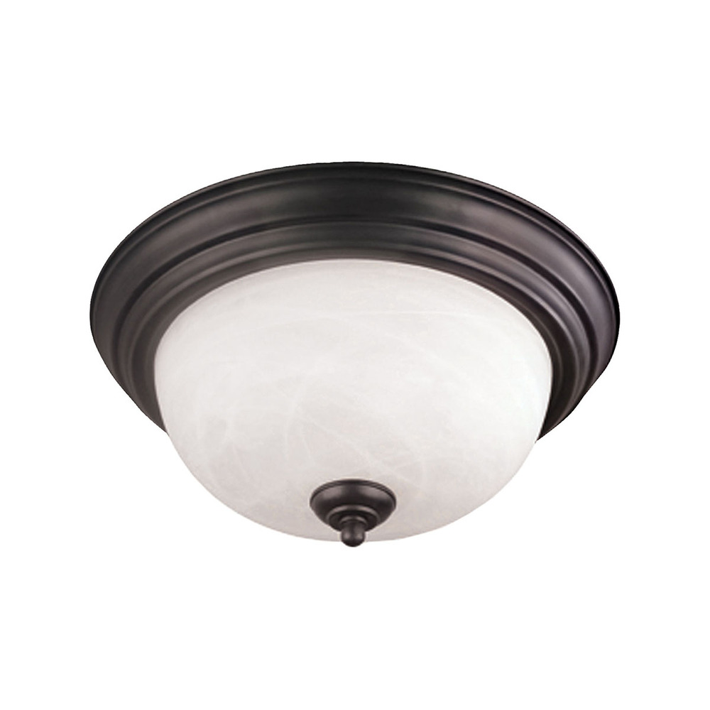 Thomas - Tahoe 14'' Wide 2-Light Flush Mount - Painted Bronze