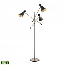 ELK Home D4520-LED - Chiron 73'' High 3-Light Floor Lamp - Aged Brass - Includes LED Bulbs