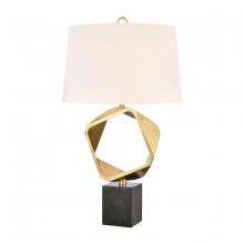 ELK Home H0019-9595 - Optical 32'' High 1-Light Table Lamp - Brass